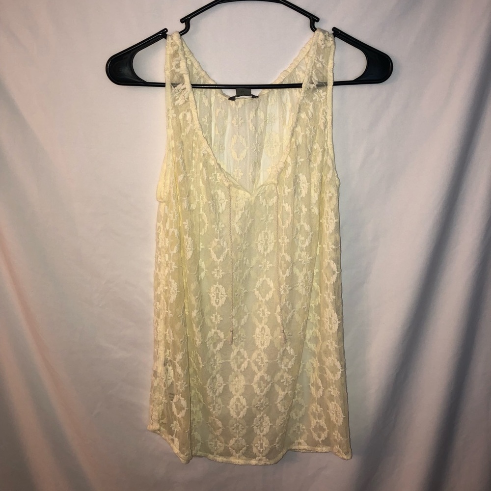 Brand Eddie Bauer. Size M. Color Cream-See through